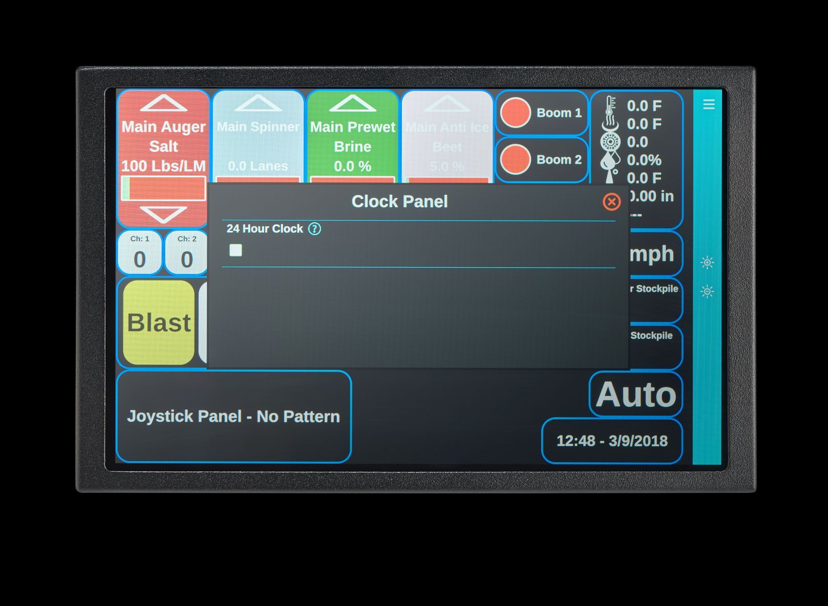 Spreader Control System for Winter Fleet Operations